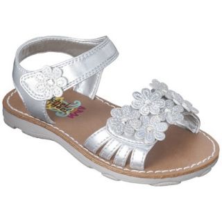 Toddler Girls Rachel Shoes Shea Sandals   Silver 6