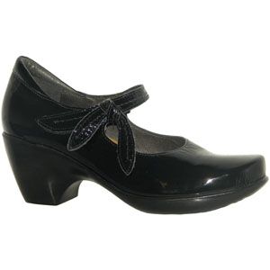 Naot Womens Pleasure Black Crinkle Patent Shoes, Size 36 M   90010 B13