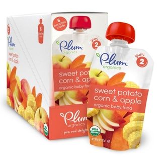 Plum Organics Second Blends Sweet Potato, Corn   Apple 4 ounce Pouch (pack Of 6)