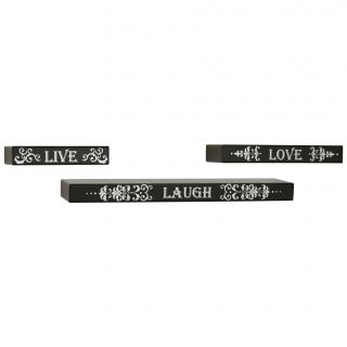 Melannco Live, Love, Laugh Sentiment Shelves (set Of 3)