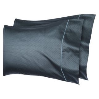 Fieldcrest Luxury 500 Thread Count Geo Pillowcase Set   Shadow Teal