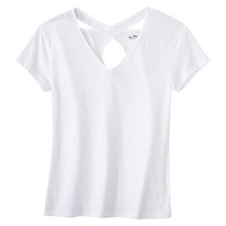 C9 by Champion Womens Open Back Yoga Layering Top   True White M