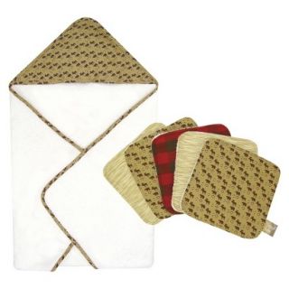 Trend Lab 6pc Hooded Towel & Washcloth   Northwoods