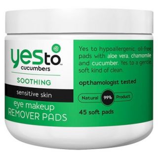Yes To Cucumbers Makeup Remover Pads   45ct