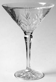 Crystal Clear Portico Martini Glass   Fifth Avenue, Clear, Cut, No Trim