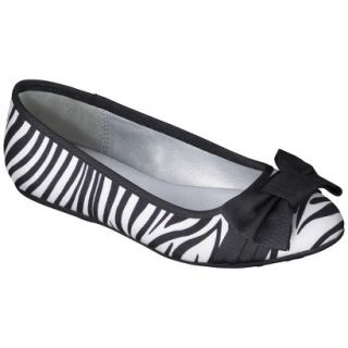 Girls Cherokee Kendrix Ballet Flat   Zebra 13