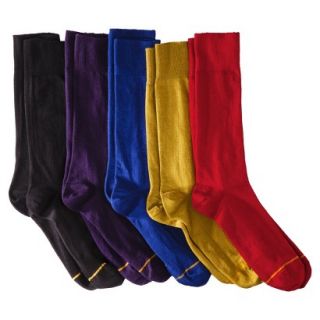 Auro a Gold Toe Brand Mens 5pk Dress Socks   Assorted Solid Colors