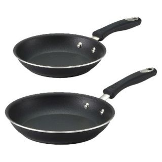 Guy Fieri Nonstick Aluminum 2 Pack 8inch and 10inch Skillets Black