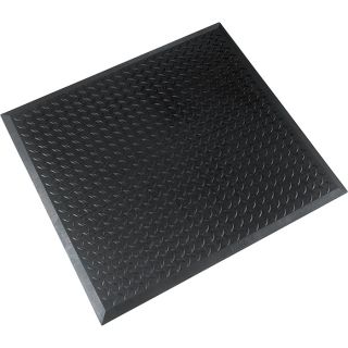 NoTrax Diamond Top Interlock Floor Mat   28 Inch x 31 Inch Single, Black, Model