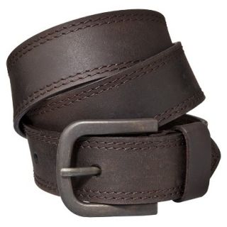 Dickies Mens Double Edge Stitched Belt   Brown 40