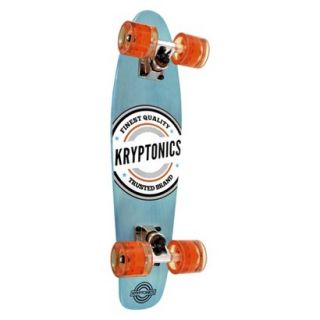 Kryptonics Wood Torpedo Skateboard   Blue/Orange