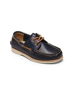 Frye Infants & Toddlers Sully Leather Boat Shoes   Blue