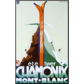 Art   Ete Hiver Chamonix Mont Blanc Mounted Print