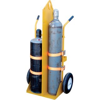 Vestil Welding Cylinder Torch Cart   Pneumatic Wheels, Model CYL EH