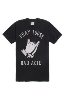 Mens Bad Acid T Shirts   Bad Acid Pray Loose T Shirt
