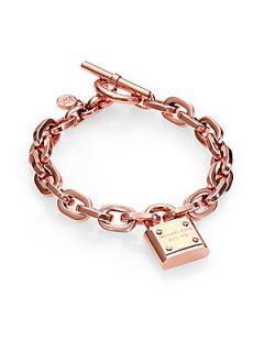 Michael Kors Padlock Charm Bracelet/Rose   Rose Gold