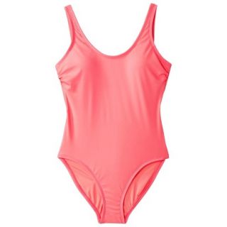 Xhilaration Juniors 1 Piece Swimsuit  Neon Pink M