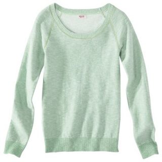 Mossimo Supply Co. Juniors Scoop Neck Sweater   Perfect Mint XL(15 17)