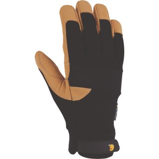 Carhartt Flex Tough Work Gloves   Black/Barley, Large, Model A532