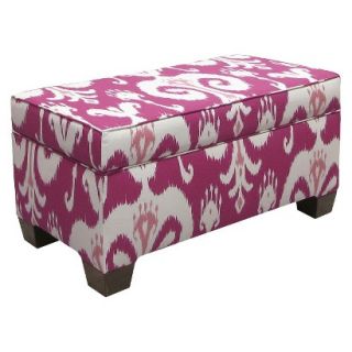 Skyline Bench Custom Upholstery Box Seam Bench 6225 Himalaya Raspberry