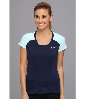 Nike Power S/S Top Womens Short Sleeve Pullover (Navy)