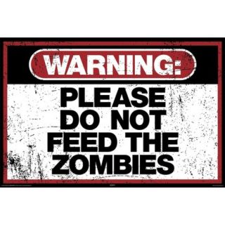 Art   Zombie Warning Poster