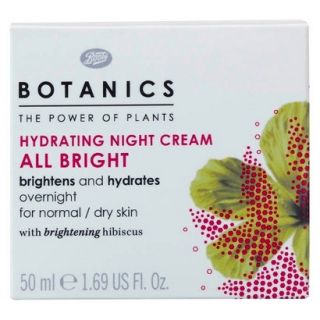 Boots Botanics All Bright Hydrating Night Cream   1.69 oz