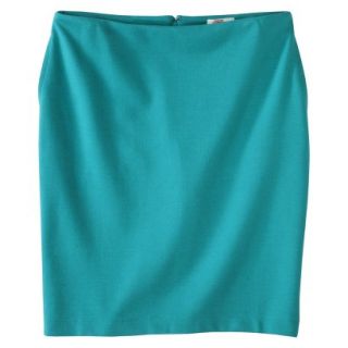 Merona Womens Ponte Pencil Skirt   Coastal Green   12
