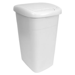 Hefty 13.5 Gallon Touch Lid Wastebasket White