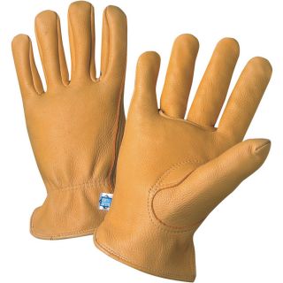 West Chester Rich Grain Deerskin Driver Gloves   Medium
