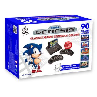 Sega Genesis Classic Game Console Deluxe Blue One Size For Men 245205200