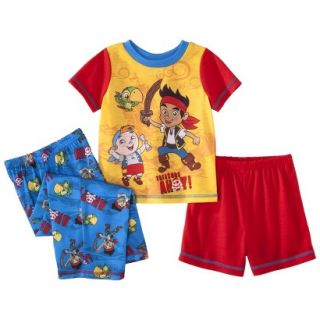 Disney Jake and the Neverland Pirates Toddler Boys 3 Piece Short Sleeve Pajama