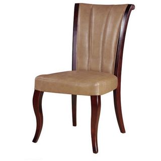 Tan Leather Dining Chairs (set Of 2)