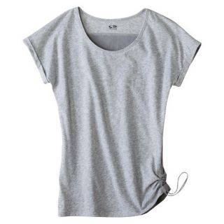 C9 by Champion Womens Yoga Layering Top With Side Tie   Heather Grey XXL