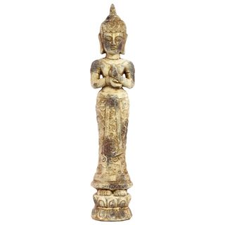 Cement Long Gown Standing Buddha Statue