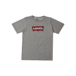 Levis Logo Short Sleeve Graphic Tee   Boys 8 20, Grey, Boys