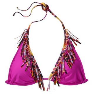 Juniors Triangle Swim Top  Magenta XS