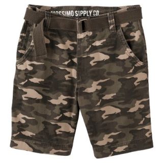 Mossimo Supply Co. Mens Belted Flat Front Shorts   Camo 44