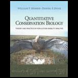 Quantitative Conservation Biology  Theory and Practice of Population Viability Analysis