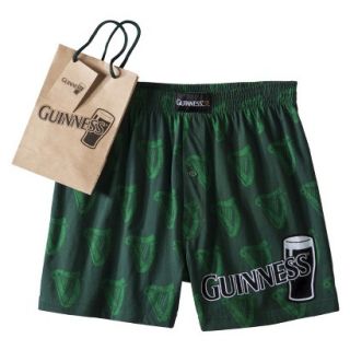 Mens Guinness Boxers with Free Gift Bag   Green M