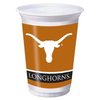 Texas Longhorns 20 oz. Plastic Cups