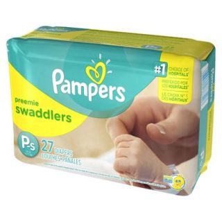 Pampers Swaddlers Diapers Jumbo Pack Size Preemie (27 Count)