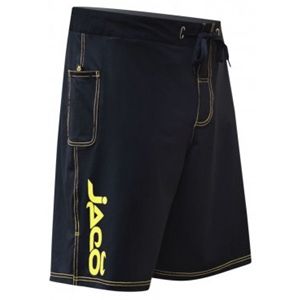 Jaco Clothing Mens Hybrid Training Shorts Black Yellow , Size 38   12051D21