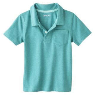 Cherokee Infant Toddler Boys Short Sleeve Polo Shirt   Aqua 3T