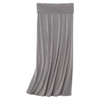 Mossimo Supply Co. Juniors Solid Fold Over Maxi Skirt   Gray S(3 5)