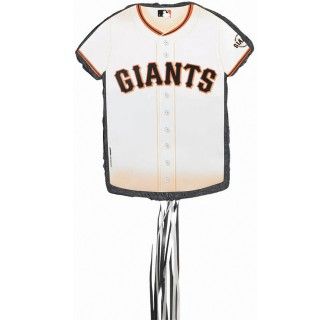 San Francisco Giants Baseball   Shirt Shaped Pull String Pinata