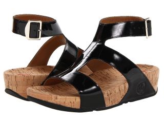 FitFlop Arena Patent Womens Sandals (Black)