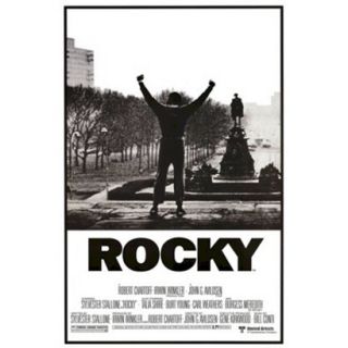 Art   Rocky   Movie Score Arms Up Framed Poster