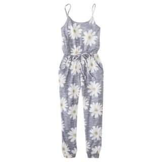 Girls Floral Romper   Cashmere Gray M