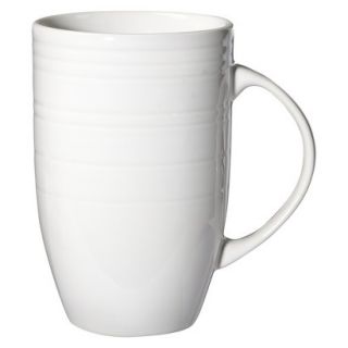 Threshold Stripe Latte Mug Set of 4   White